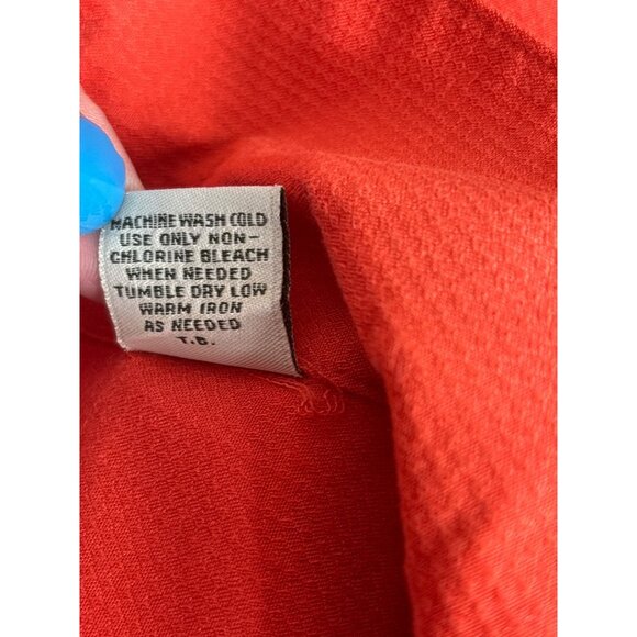 90's Batik Bay Men's Orange Martini Under the Palm Button-Down Shirt XXL - Picture 7 of 8